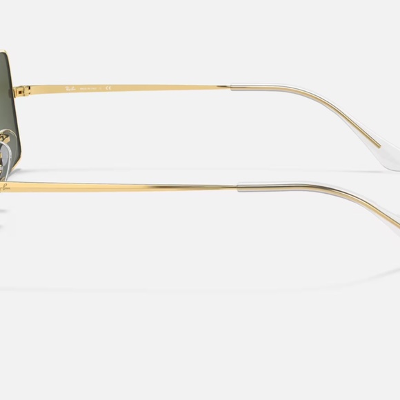 Ray-Ban Rectangle sunglasses (RB1969). Polished gold frame/G-15 green lenses - Picture 11 of 11